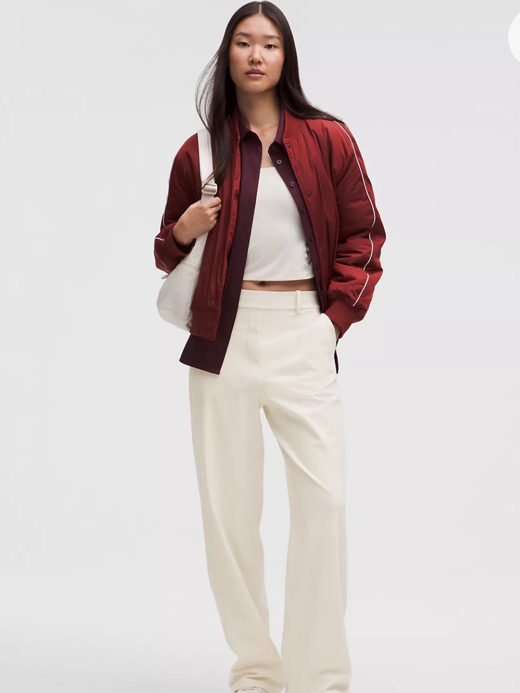 Lululemon Athletica Cream Straight Leg Pants